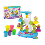 彩泥黏土冰淇淋甜點製造機(附模具+5色彩泥)(8851)