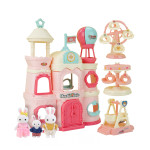 夢想兔子我的熱氣球遊樂園場景家家酒組(旋轉木馬+海盜船+摩天輪+3兔子公仔)(6698) (無法超商取貨)