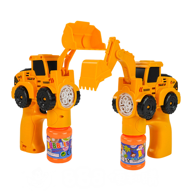 新式連續不間斷工程車造型電動泡泡槍(LED燈/多泡泡量/防逆流設計/適合小小孩)(MY289A)