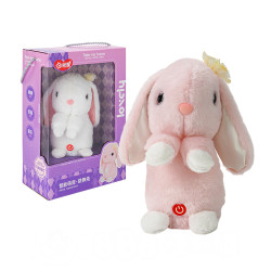 605智能絨毛竉物跳舞兔(柔軟毛絨/錄音學說話/跳舞模式/唱歌模式)