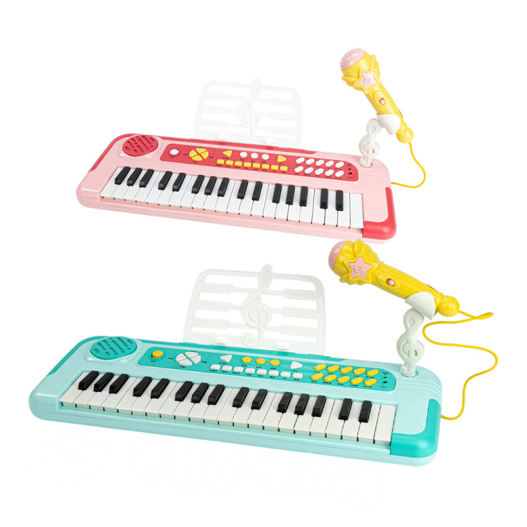 37鍵兒童多功能電子琴(USB供電/8節奏/7音色/任意彈/教學功能/內鍵音樂/麥克風)(8858) (無法超商取貨)