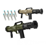 雙火箭筒造型兒童安全軟彈槍(好上膛/射程遠/2入火箭筒)(2066)