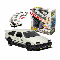 1:24 頭文字D可飄移遙控車(車頭燈亮/附3.7V充電池/2.4G槍型遙控/四輪傳動)(93218)