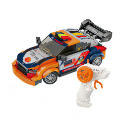 1:20 DIY組裝積木遙控車(組裝樂趣/2.4G多台不干擾/附3.7V充電電池)
