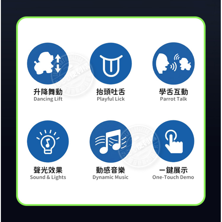 未來世界智能機器狗(可錄音回放/燈光音樂/律動行走)(QB178)