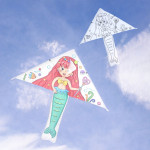 填色三角彩繪風箏(彩虹尾巴)(多款圖案)(附30公尺手板線) (無法超商取貨)