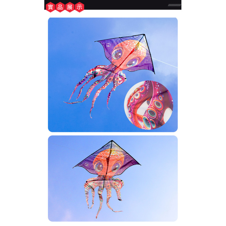 深海八爪章魚造型彩色風箏(100*173)(無法超商取貨)