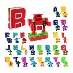 ABC字母變形積木機器人(每款2變/26款字母)(授權) (無法超商取貨)
