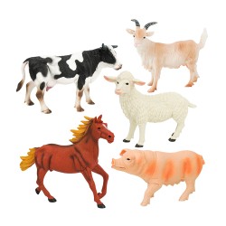 5入仿真農場動物模型(大隻)(乳牛版)(安全塑料)