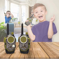 兒童軍事無線對講機(有效距離約30公尺)(1組2支附電池)