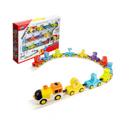 數字學習電動軌道小火車(電動車頭/12節磁力串接/數字學習/軌道拼接)(7755) (無法超商取貨)