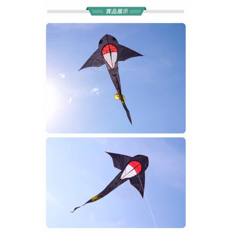 黑色小鯊魚造型風箏(148*248) (無法超商取貨)