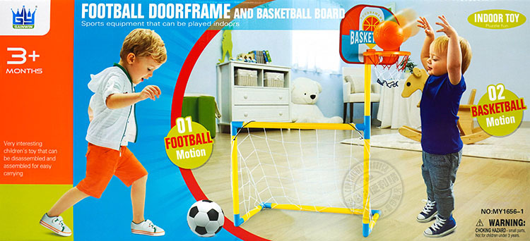 +MONTHSFOOTBLL DOORFRAME AND BASKETBALL BOARDSports equipment   be played indoorsVery 's toy that canbe  andassembled  easy01FOOTBALLMotionBASKETINDOOR TOY 02BASKETBALLMotionNO:MY16561A WARNING: HAZARD-  for children  3
