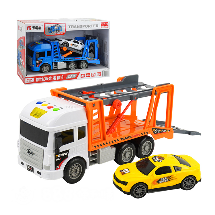 TRANSPORTER1:18惯性声光运输车 CARTRUCKTRANSPORTBCARSPEED